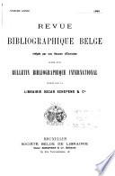 Revue bibliographique belge