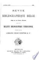 Revue bibliographique belge
