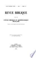 Revue biblique