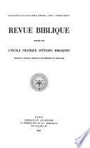 Revue biblique