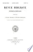 Revue biblique internationale