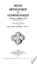 Revue bryologique et lichénologique