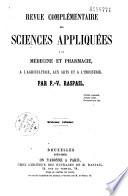 Revue complémentaire des sciences appliquées à la médecine et pharmacie