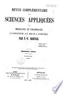Revue complémentaire des sciences appliquées à la médecine et pharmacie