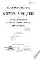 Revue complémentaire des sciences appliquées à la médecine et pharmacie