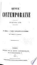 Revue contemporaine