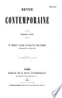Revue contemporaine (Paris. 1858)