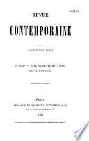 Revue contemporaine (Paris. 1858)