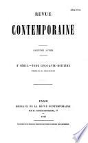 Revue contemporaine (Paris. 1858)
