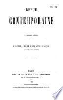 Revue contemporaine (Paris. 1858)