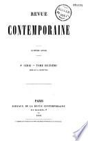 Revue contemporaine (Paris. 1858)