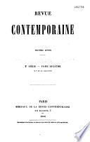 Revue contemporaine (Paris. 1858)