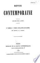 Revue contemporaine (Paris. 1858)