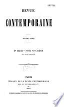 Revue contemporaine (Paris. 1858)