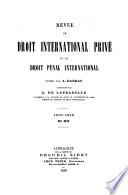 Revue critique de droit international privé