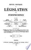 Revue critique de législation et de jurisprudence