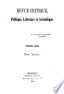 Revue critique, politique, littéraire et scientifique