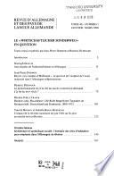 Revue d'Allemagne