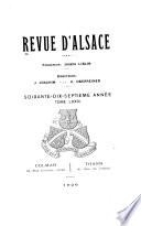 Revue d'Alsace