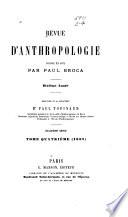 Revue d'anthropologie