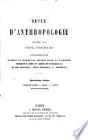 Revue d'anthropologie