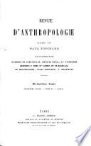 Revue d'anthropologie