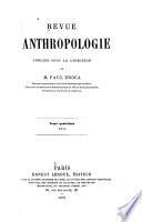 Revue d'anthropologie