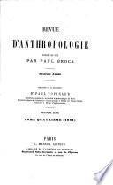 Revue d'anthropologie