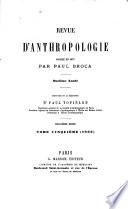 Revue d'anthropologie