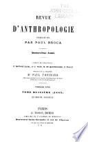 Revue d'anthropologie