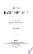 Revue d'anthropologie