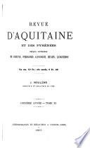 Revue d'Aquitaine et des Pyrénées