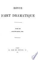 Revue d'art dramatique