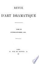 Revue d'art dramatique