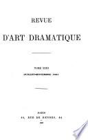 Revue d'art dramatique ...