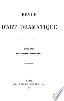 Revue d'art dramatique