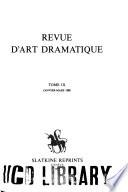 Revue d'art dramatique