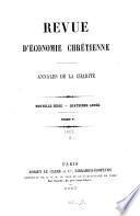 Revue d'économie chrétienne