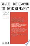 Revue d'économie du développement