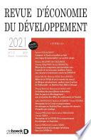 Revue d'économie du développement - volume 29