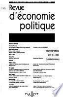 Revue d'économie politique