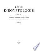 Revue d'égyptologie