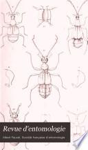 Revue d'entomologie