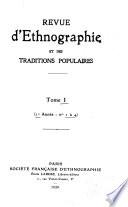 Revue d'ethnographie et des traditions populaires