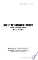 Revue d'études comparatives est-ouest