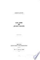 Revue d'études Vallésiennes