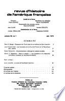 Revue d'histoire de l'Amérique française