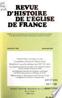 Revue d'histoire de l'Église de France