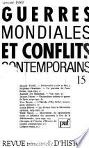 Revue d'histoire de la deuxième guerre mondiale et des conflits contemporains