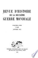 Revue d'histoire de la deuxième guerre mondiale